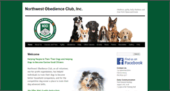 Desktop Screenshot of northwestobedienceclub.org